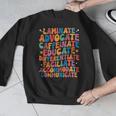 Sped Caffeinate Advocate Laminate Educate Teacher Men Women Kids Men Graphic Sweatshirt, funny design