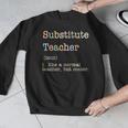Substitute Teacher Like A Normal Teacher But Cooler Men Graphic Sweatshirt, funny design Substitute Teacher Like A Normal Teacher But Cooler Men Graphic Sweatshirt, funny design