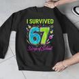 I Survived 67 Days Of School 67 Meme Science Teacher Men Graphic Sweatshirt, Science Teacher Gifts, funny design I Survived 67 Days Of School 67 Meme Science Teacher Men Graphic Sweatshirt, Science Teacher Gifts, funny design