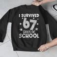 I Survived 67 Days Of School Teachers Students Men Graphic Sweatshirt, funny design I Survived 67 Days Of School Teachers Students Men Graphic Sweatshirt, funny design
