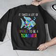 It Takes A Lot Of Sparkle To Be A Teacher Rainbow Fish For Men Women Men Graphic Sweatshirt, funny design