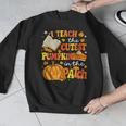 I Teach The Coolest Pumpkins In The Patch Teacher Halloween Men Graphic Sweatshirt, funny design