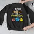 I Teach Cutest Little Monsters Halloween Teacher Men Women Men Graphic Sweatshirt, funny design