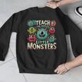 I Teach The Cutest Little Monsters Teacher Halloween Outfit Men Graphic Sweatshirt, funny design