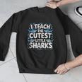 I Teach The Cutest Little Sharks Teacher School Men Graphic Sweatshirt, funny design I Teach The Cutest Little Sharks Teacher School Men Graphic Sweatshirt, funny design