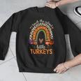 I Teach The Cutest Little Turkeys Thanksgiving Teacher Men Women Girls Kids Men Graphic Sweatshirt, funny design