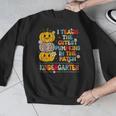 I Teach The Cutest Pumpkins Kindergarten Teacher Halloween Men Graphic Sweatshirt, funny design