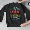 I Teach English Because Math Teachers Need Heroes Too Men Graphic Sweatshirt, English Teacher Gifts, funny design I Teach English Because Math Teachers Need Heroes Too Men Graphic Sweatshirt, English Teacher Gifts, funny design