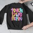 Teach Love Inspire Preppy Back To School Teacher Women Men Graphic Sweatshirt, funny design Teach Love Inspire Preppy Back To School Teacher Women Men Graphic Sweatshirt, funny design