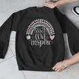 Teach Love Inspire Teacher Men Graphic Sweatshirt, funny design Teach Love Inspire Teacher Men Graphic Sweatshirt, funny design