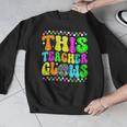 This Teacher 80s 90s Teachers's Day Glows Last Day Of School Men Graphic Sweatshirt, 90s Teacher Gifts, funny design This Teacher 80s 90s Teachers's Day Glows Last Day Of School Men Graphic Sweatshirt, 90s Teacher Gifts, funny design