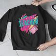 Teacher 90s Retro Colorful Teacher Of The 90s Back To School Men Graphic Sweatshirt, 90s Teacher Gifts, funny design Teacher 90s Retro Colorful Teacher Of The 90s Back To School Men Graphic Sweatshirt, 90s Teacher Gifts, funny design