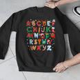 Teacher Christmas Alphabet Back To School Holiday Learning Men Graphic Sweatshirt, funny design Teacher Christmas Alphabet Back To School Holiday Learning Men Graphic Sweatshirt, funny design