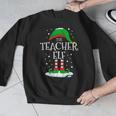 The Teacher Elf Christmas Family Matching Xmas Group For Men Women Men Graphic Sweatshirt, funny design