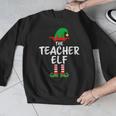 The Teacher Elf Matching Family Christmas Men Graphic Sweatshirt, funny design