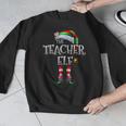 The Teacher Elf Shirt Matching Family Christmas Elf Men Women Kids Men Graphic Sweatshirt, funny design