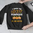 Teacher Halloween Pre-K Teacher Kindergarten Cutest Pumpkins Men Women Kids Men Graphic Sweatshirt, funny design