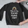 This Is My Teacher Pajama Shirt Teacher Life Tee Men Graphic Sweatshirt, funny design
