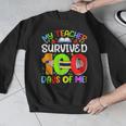 My Teacher Survived 100 Days Of Me 100 Days Of School Men Graphic Sweatshirt, funny design My Teacher Survived 100 Days Of Me 100 Days Of School Men Graphic Sweatshirt, funny design