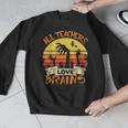 All Teachers Love Brains Shirt Halloween Teachers Men Graphic Sweatshirt, funny design