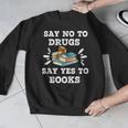 Teachers Red Ribbon Week Say No To Drugs Say Yes To Books Men Graphic Sweatshirt, funny design Teachers Red Ribbon Week Say No To Drugs Say Yes To Books Men Graphic Sweatshirt, funny design