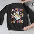 Teaching My Boos Ghost Teacher Cute Groovy Halloween Teacher Men Graphic Sweatshirt, Groovy Teacher Gifts, funny design Teaching My Boos Ghost Teacher Cute Groovy Halloween Teacher Men Graphic Sweatshirt, Groovy Teacher Gifts, funny design