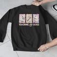 Teaching Is My Boos Teacher Ghost Halloween Women Girls Men Graphic Sweatshirt, funny design Teaching Is My Boos Teacher Ghost Halloween Women Girls Men Graphic Sweatshirt, funny design
