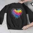 Teaching Is a Work Of Heart Tie Dye Hippie For Teacher For Men Women Girls Kids Men Graphic Sweatshirt, funny design