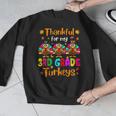 Thankful For My 3rd Grade Turkeys Thanksgiving Teacher Kids Men Graphic Sweatshirt, funny design