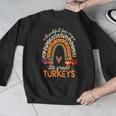 Thankful For My 5th Grade Turkeys Thanksgiving Teacher Men Graphic Sweatshirt, funny design