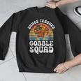 Thanksgiving Dance Teacher Gobble Squad Turkey Men Graphic Sweatshirt, funny design