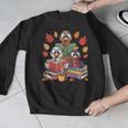 Thanksgiving Teacher Books Turkey Reading Book Men Graphic Sweatshirt, funny design Thanksgiving Teacher Books Turkey Reading Book Men Graphic Sweatshirt, funny design