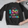 Tie Dye Happy 100th Day Of School Teacher Student 100 Days Men Graphic Sweatshirt, funny design Tie Dye Happy 100th Day Of School Teacher Student 100 Days Men Graphic Sweatshirt, funny design