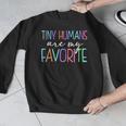 Tiny Humans Are My Favorite Daycare Provider Teacher Daycare Men Graphic Sweatshirt, funny design Tiny Humans Are My Favorite Daycare Provider Teacher Daycare Men Graphic Sweatshirt, funny design