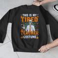 This Is My Tired Teacher Costume Halloween Costumes Men Graphic Sweatshirt, funny design