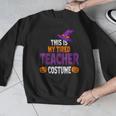Tired Teacher Costume For Halloween Teachers Men Graphic Sweatshirt, funny design