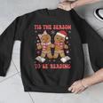 Tis The Season Reading Christmas Shirt Book Lovers Teacher Men Graphic Sweatshirt, funny design