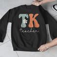 TK Teacher Retro Groovy Vintage Happy First Day Of School Men Graphic Sweatshirt, Groovy Teacher Gifts, funny design TK Teacher Retro Groovy Vintage Happy First Day Of School Men Graphic Sweatshirt, Groovy Teacher Gifts, funny design