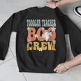 Toddler Teacher Boo Crew Ghost Groovy Halloween For Women Men Graphic Sweatshirt, Groovy Teacher Gifts, funny design