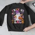 Trick Or Teach Groovy Teacher Ghost Halloween Teacher Men Graphic Sweatshirt, Groovy Teacher Gifts, funny design Trick Or Teach Groovy Teacher Ghost Halloween Teacher Men Graphic Sweatshirt, Groovy Teacher Gifts, funny design