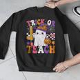 Trick Or Teach Teacher Pencil Ghost Halloween Teacher Men Graphic Sweatshirt, funny design Trick Or Teach Teacher Pencil Ghost Halloween Teacher Men Graphic Sweatshirt, funny design