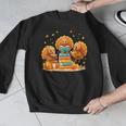 Turkey Read Books Reading Fall Thanksgiving Teacher Men Graphic Sweatshirt, funny design