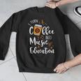 I Turn Coffee Into Music Education Music Teacher Men Graphic Sweatshirt, funny design I Turn Coffee Into Music Education Music Teacher Men Graphic Sweatshirt, funny design