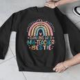 Twinning With My Teacher Bestie Rainbow Matching Teachers Men Graphic Sweatshirt, funny design Twinning With My Teacher Bestie Rainbow Matching Teachers Men Graphic Sweatshirt, funny design
