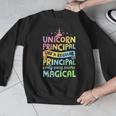 Unicorn Principal Back To School Teacher Appreciation Men Graphic Sweatshirt, funny design Unicorn Principal Back To School Teacher Appreciation Men Graphic Sweatshirt, funny design