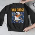 Van Ghost Art Teacher Halloween Van Gogh Starry Night Men Graphic Sweatshirt, funny design