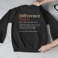Vintage Difference Maker Definition Teachers Mom Boss Women Men Graphic Sweatshirt, funny design Vintage Difference Maker Definition Teachers Mom Boss Women Men Graphic Sweatshirt, funny design