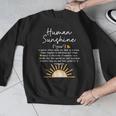 Vintage Human Sunshine Definition Teachers Mom Boss Women Men Graphic Sweatshirt, funny design Vintage Human Sunshine Definition Teachers Mom Boss Women Men Graphic Sweatshirt, funny design