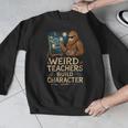Weird Teachers Build Character Van Bigfoot Art Men Graphic Sweatshirt, funny design