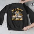 Wild About Reading Tiger For Teachers & Students Men Graphic Sweatshirt, funny design
